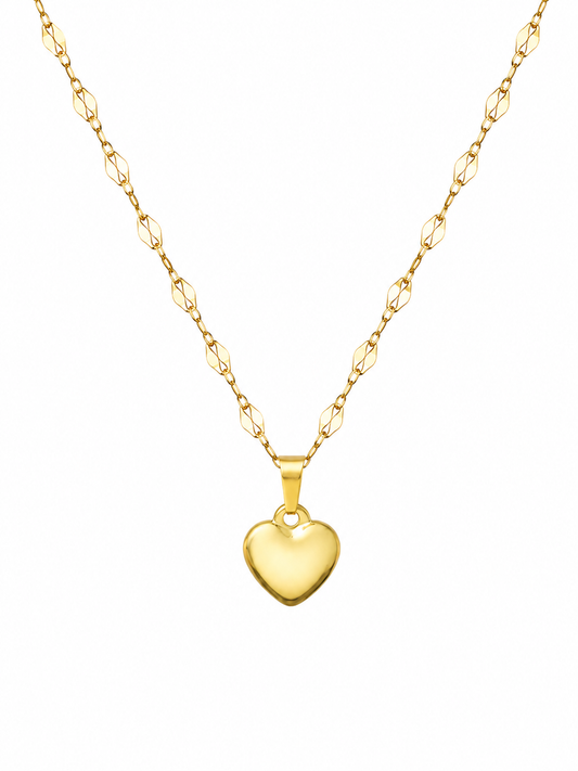Collar Corazón Glow | Acero Inoxidable 304 Chapado en Oro