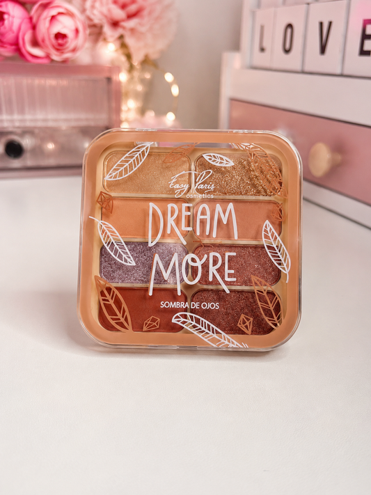 Paleta de sombras de Ojos  *Dream More* - 8 tonos Nude y Brillantes  Easy Paris