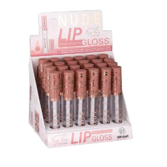 Lipgloss Nude con aceite Rosa Mosqueta - EASY PARIS