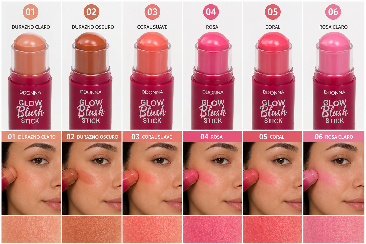 Colorete GLOW BLUSH STICK - D'DONNA