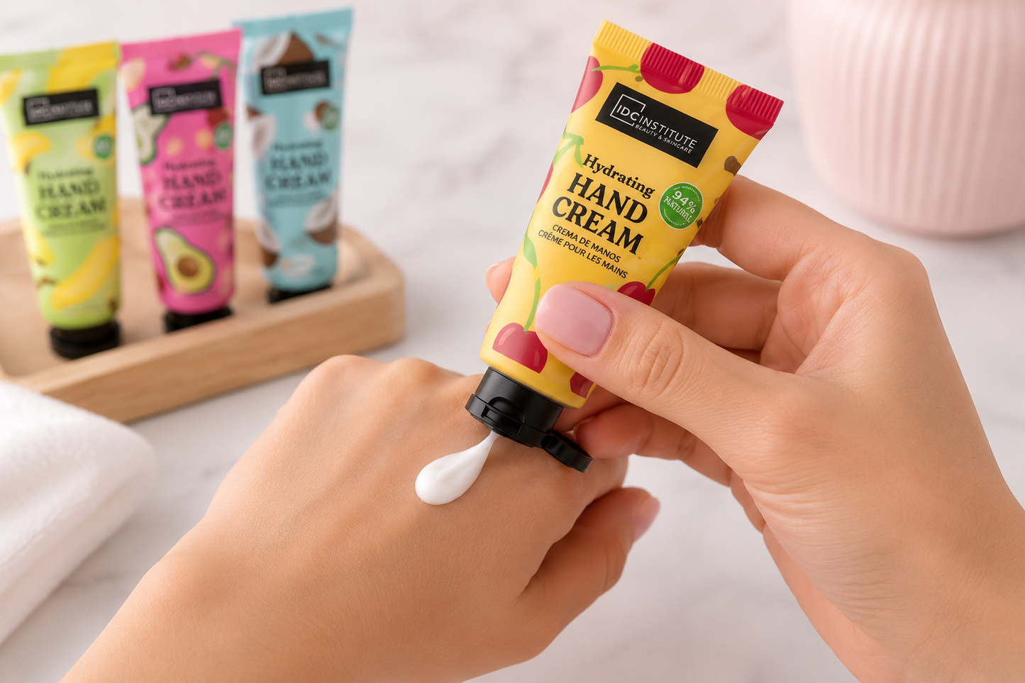 Crema de Manos 30ml con Aromas Surtidos - IDC INSTITUTE