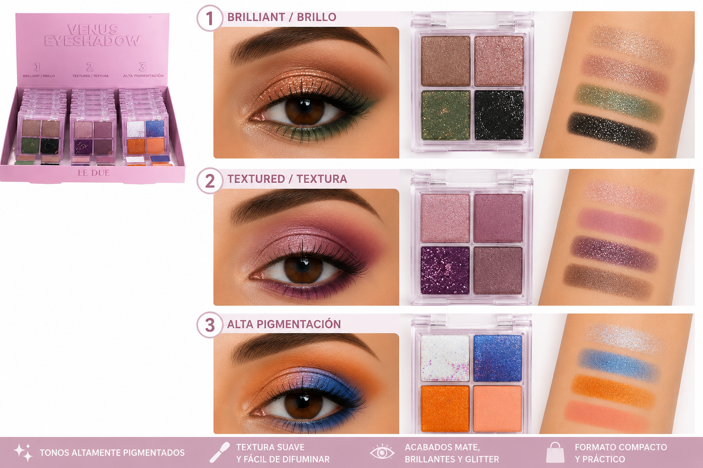 Paleta de Sombras VENUS - LE DUE