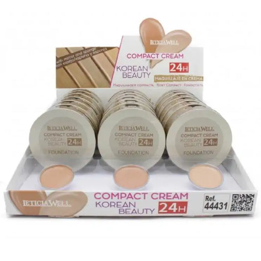 Maquillaje en crema Compacto Korean Beauty 24h - LETICIA WELL