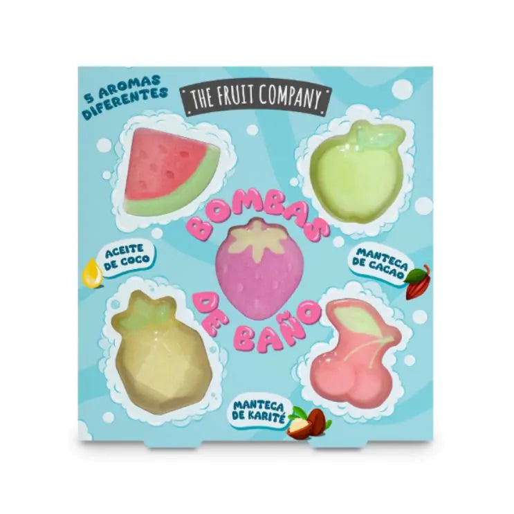 Pack de 5 bombas de baño surtidas - THE FRUIT COMPANY
