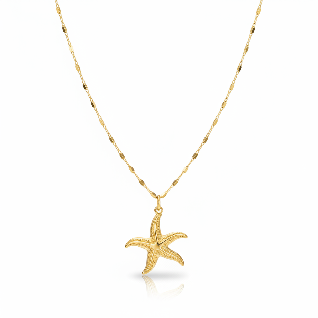 Collar Estrella de Mar Dorada | Colección Tesoros de Verano